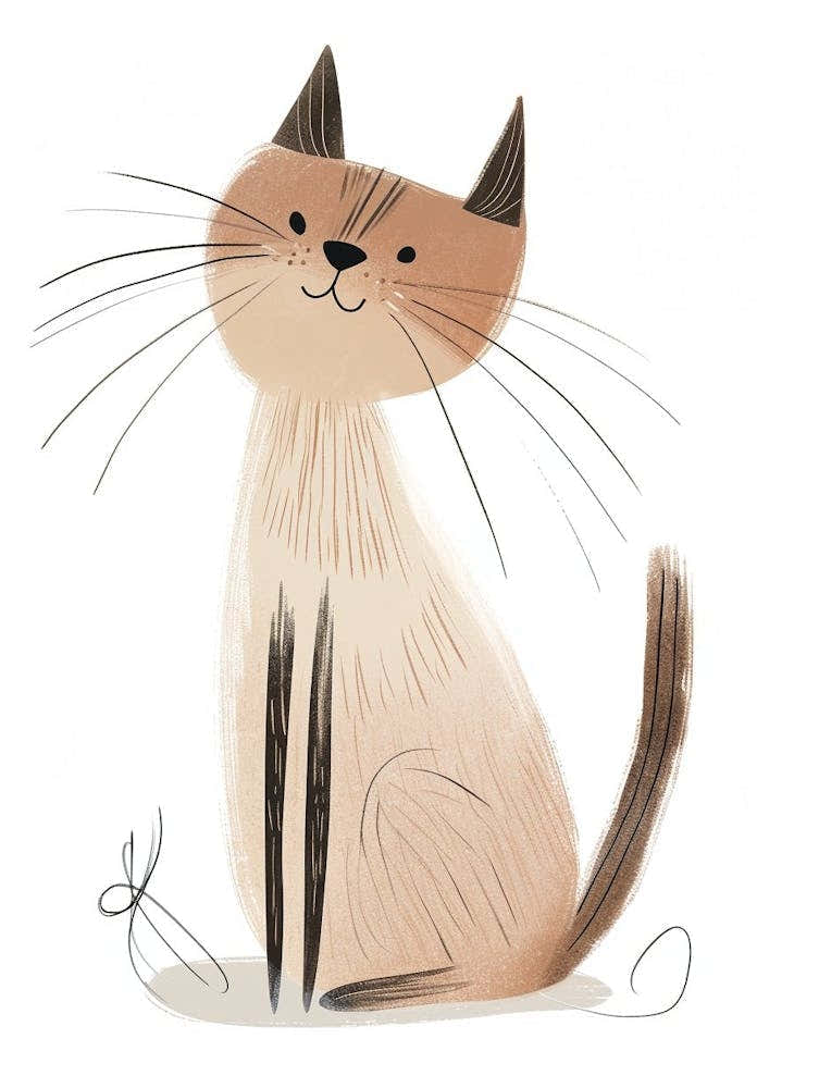 Manx Cat Clipart Illustration 3