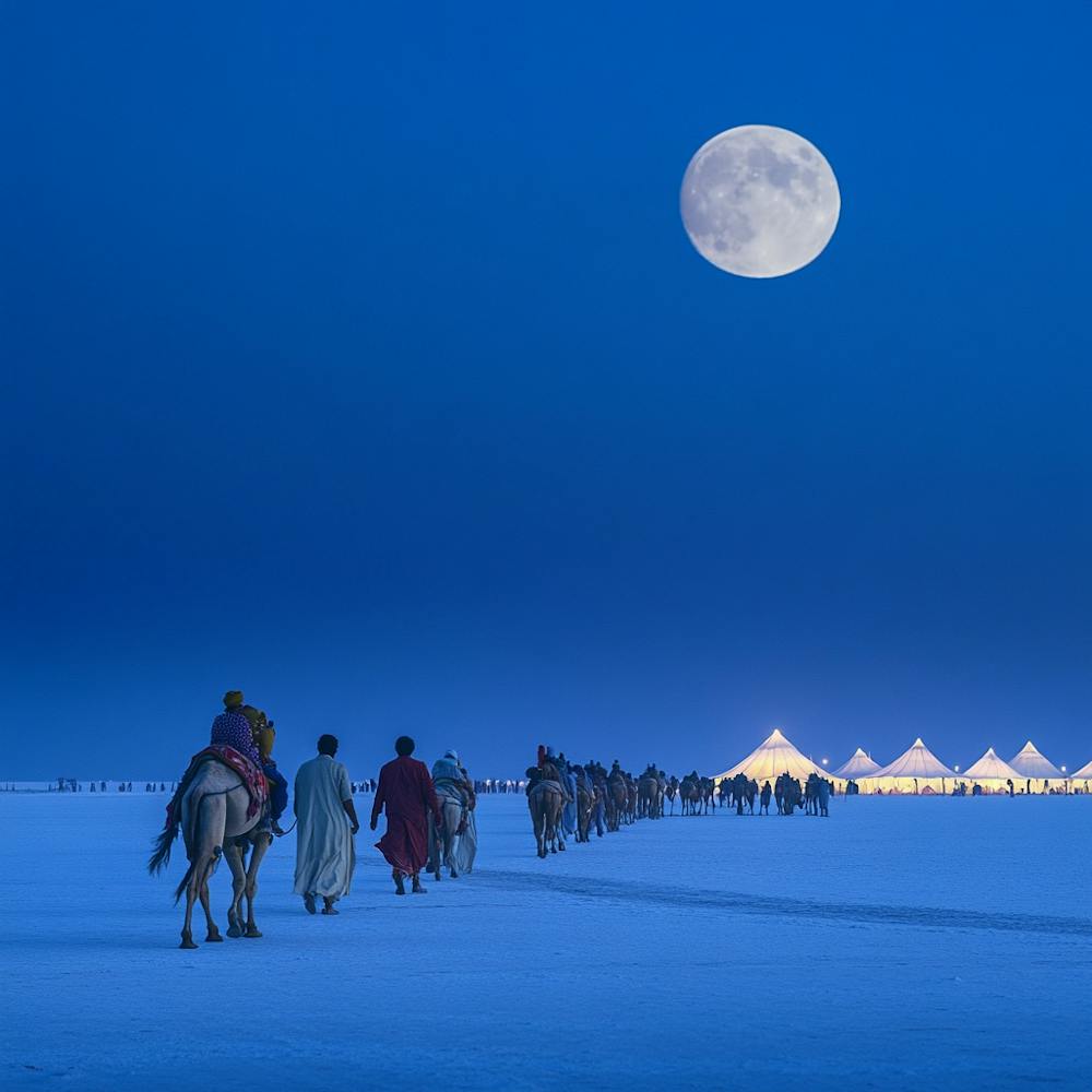 Full Moon In The Desert