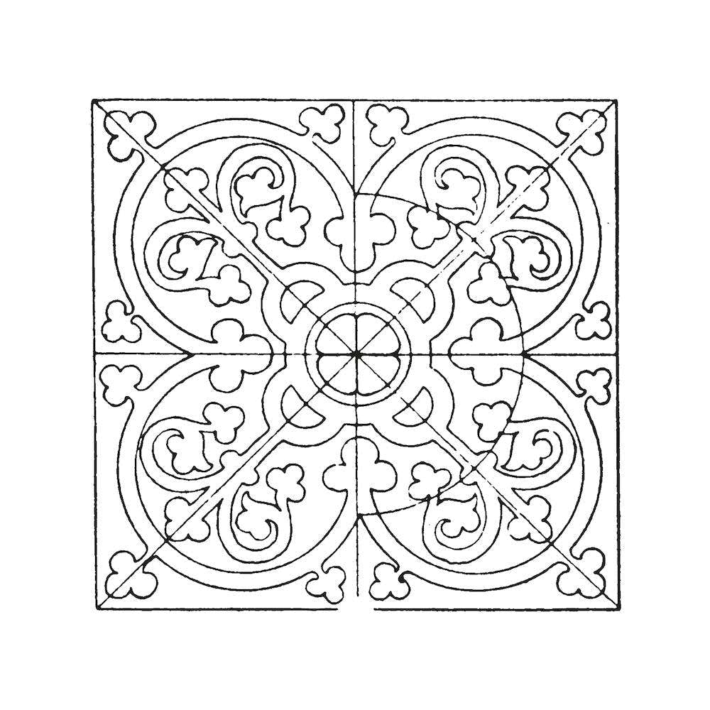 Sketched Boho Tile Art 5