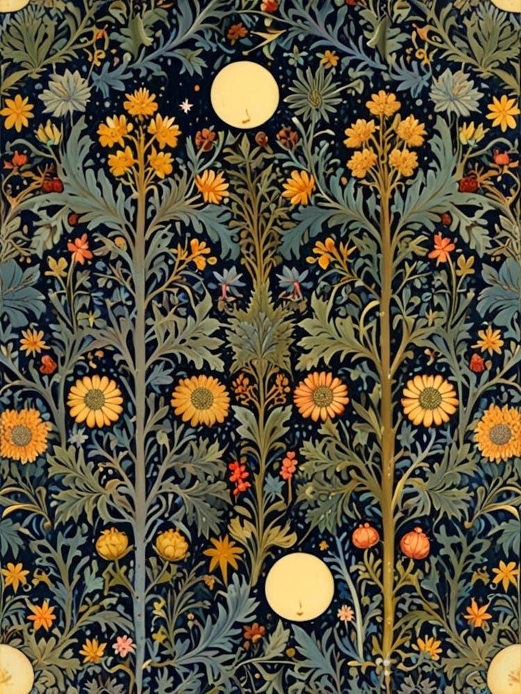 William Morris Symphony Of Flowers