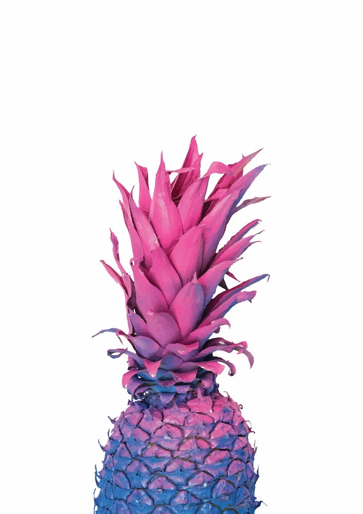 Purple and Blue Pineapple