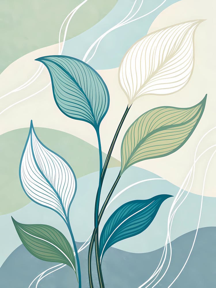 Abstract Flower Painting 38