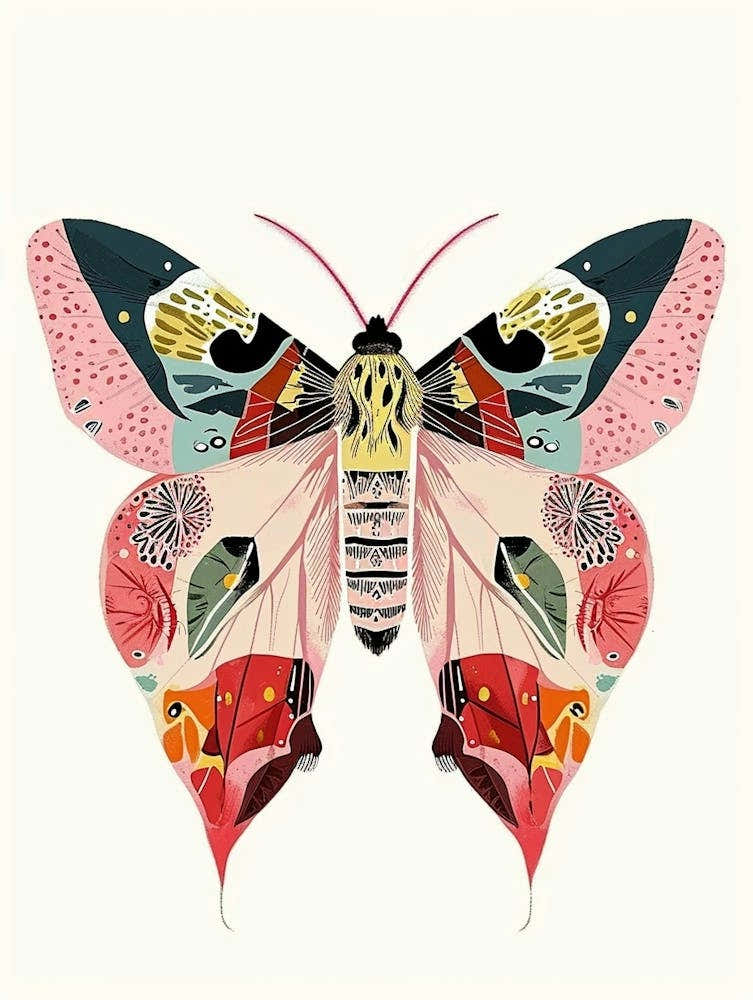 Colourful Insect Illustration Butterfly 23