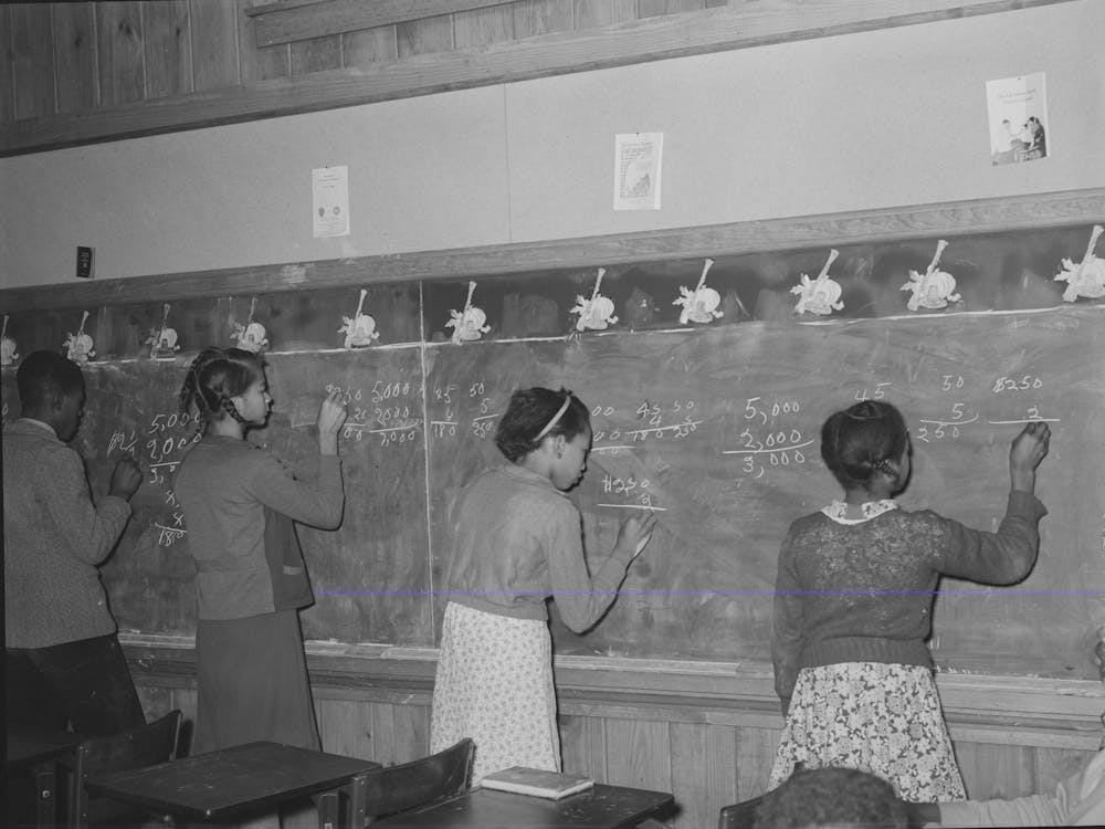 Students In Lakeview School, Arkansas By Russell Lee