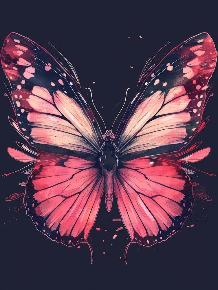 Pink Butterfly 1