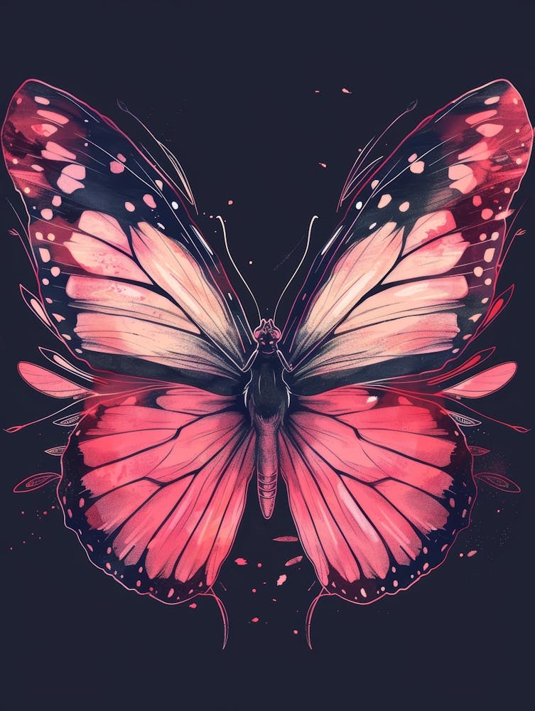 Pink Butterfly 1