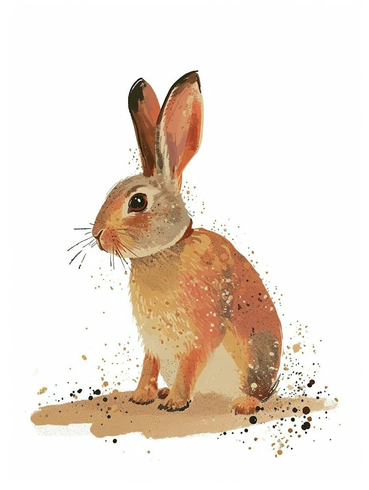 Rex Rabbit Nursery Illustration 1