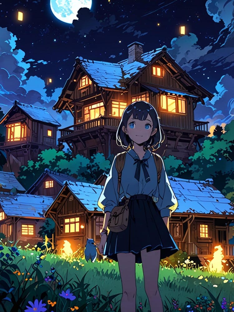 Night Sky Anime aesthetic 17