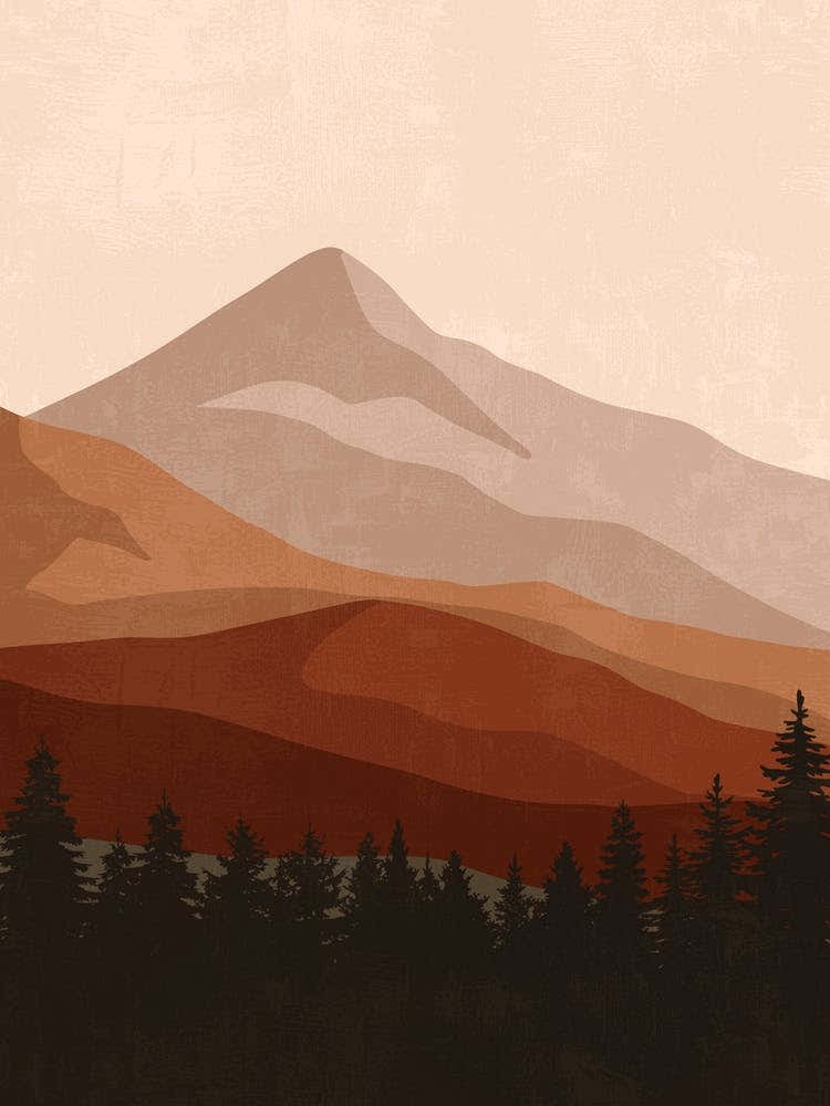 Mountain Landscape Canvas Art