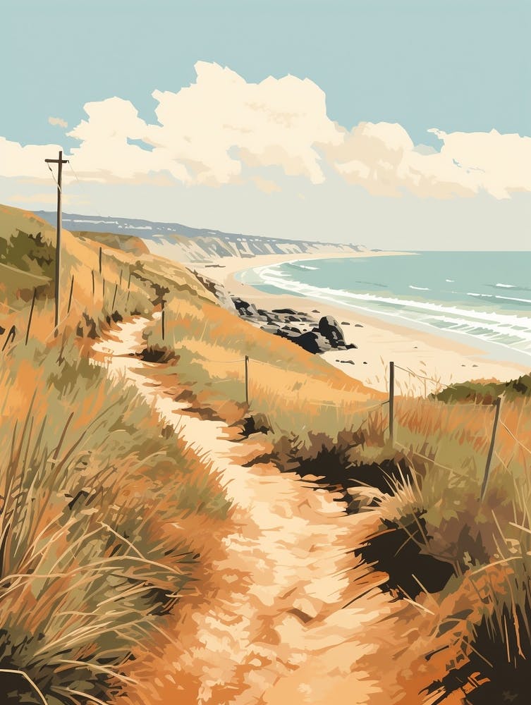 The South West Coast Path England 3 Hiking Trail Landscape