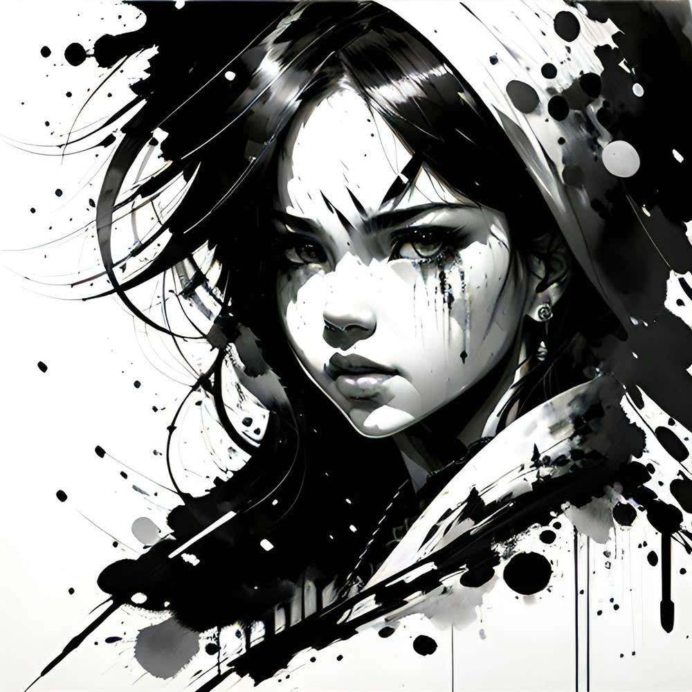 Black And White Painting 1