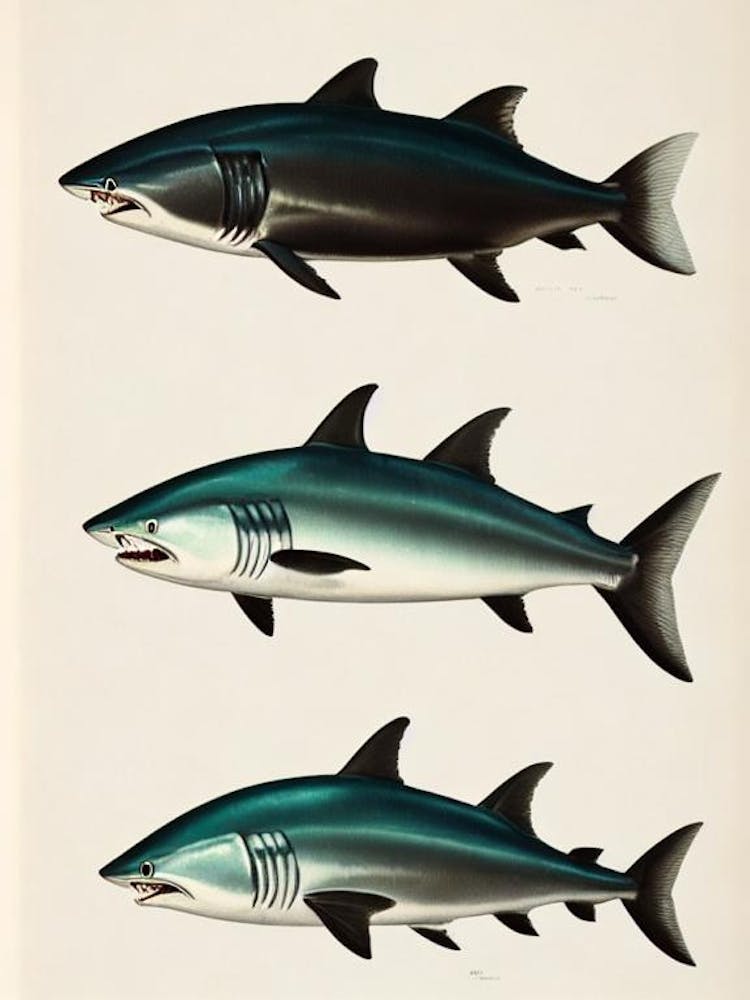 Mako Shark Vintage Poster