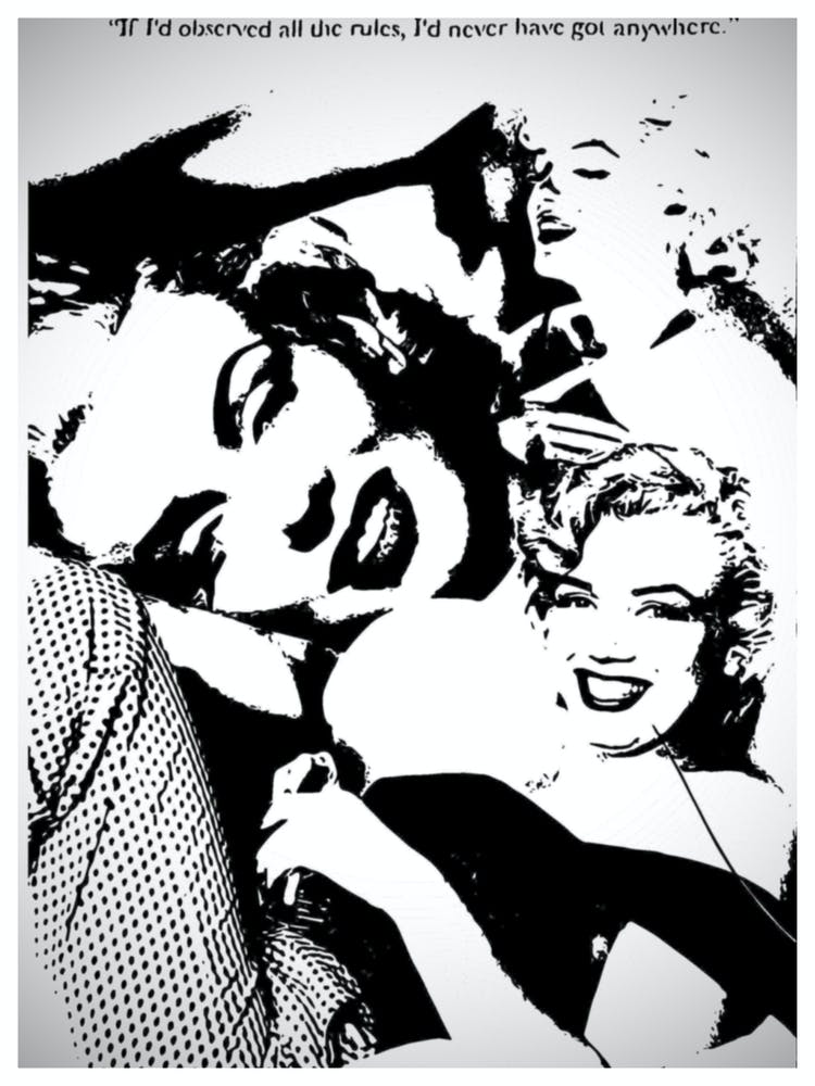 Marilyn Monroe B&W Print