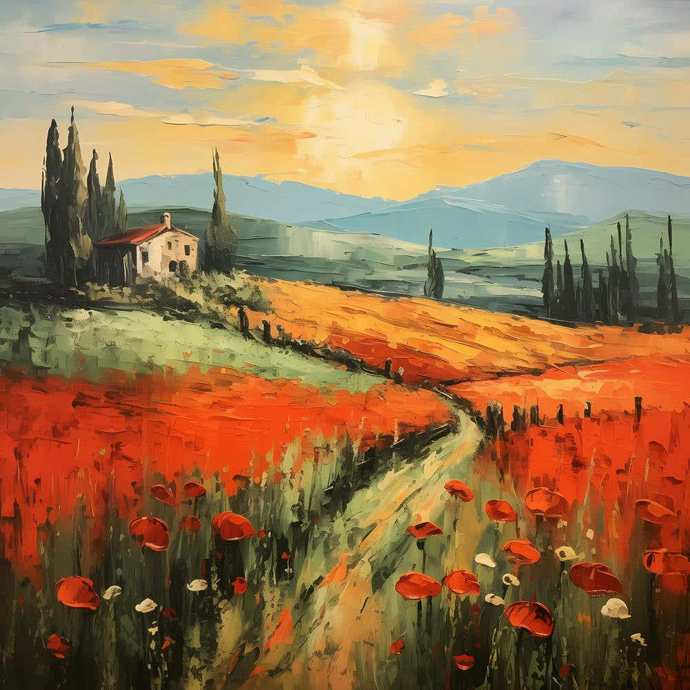 Abstract Tapestry of Tuscany