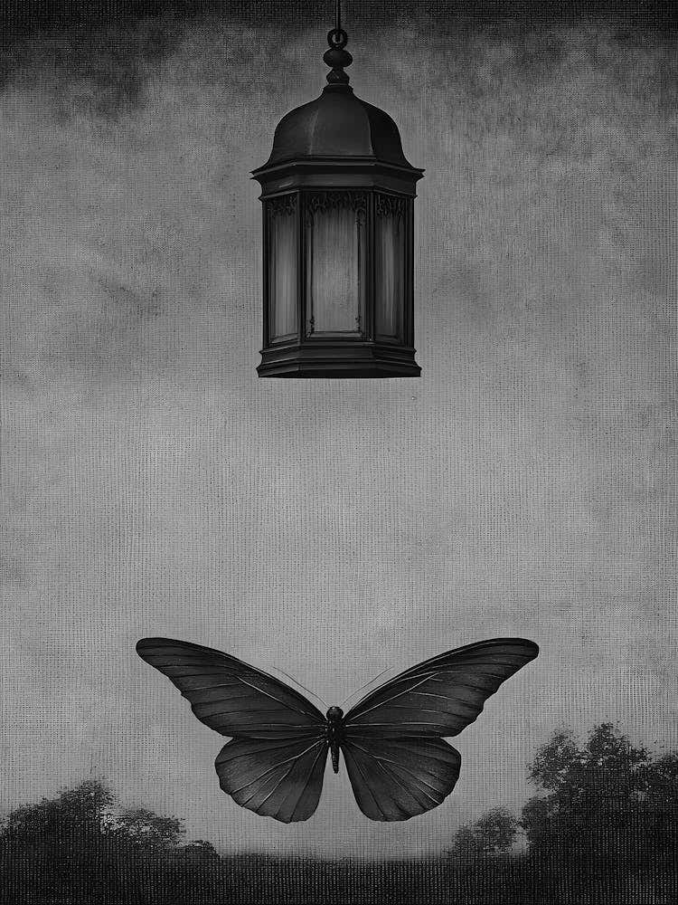 Butterfly And Lantern