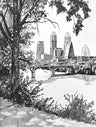 City Drawing Art Prints
