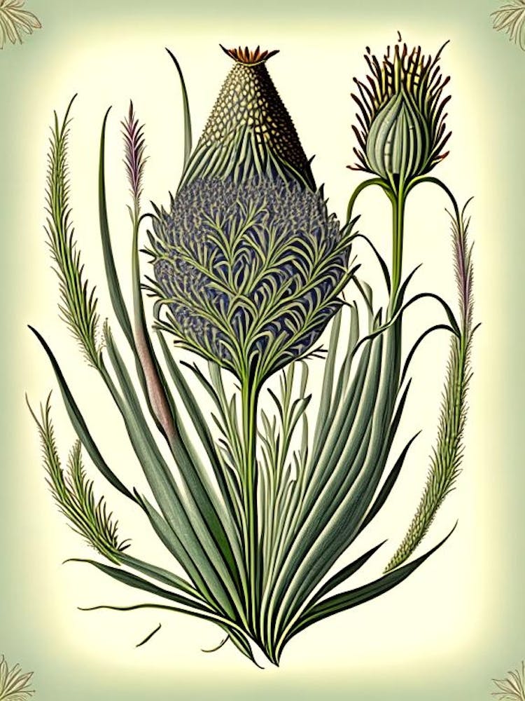 Psyllium Herb Vintage Botanical