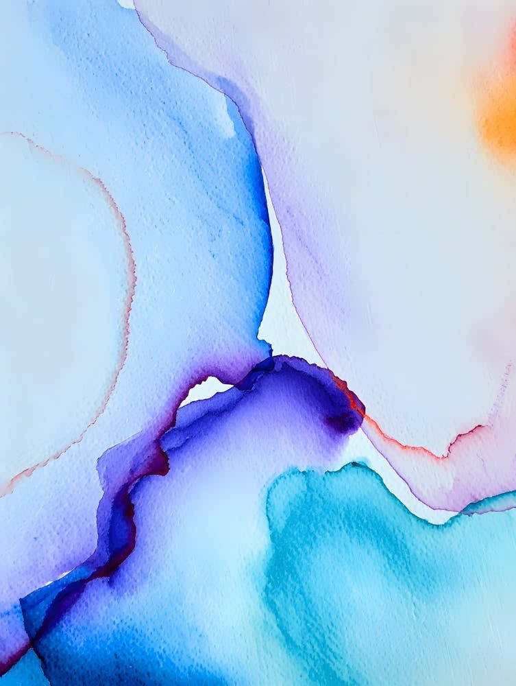 Abstract Watercolor Painting