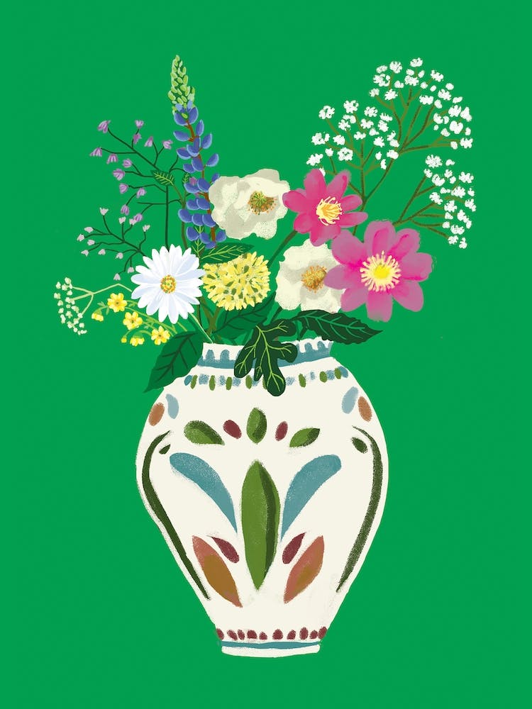 Cottage Garden Flowers and Jug