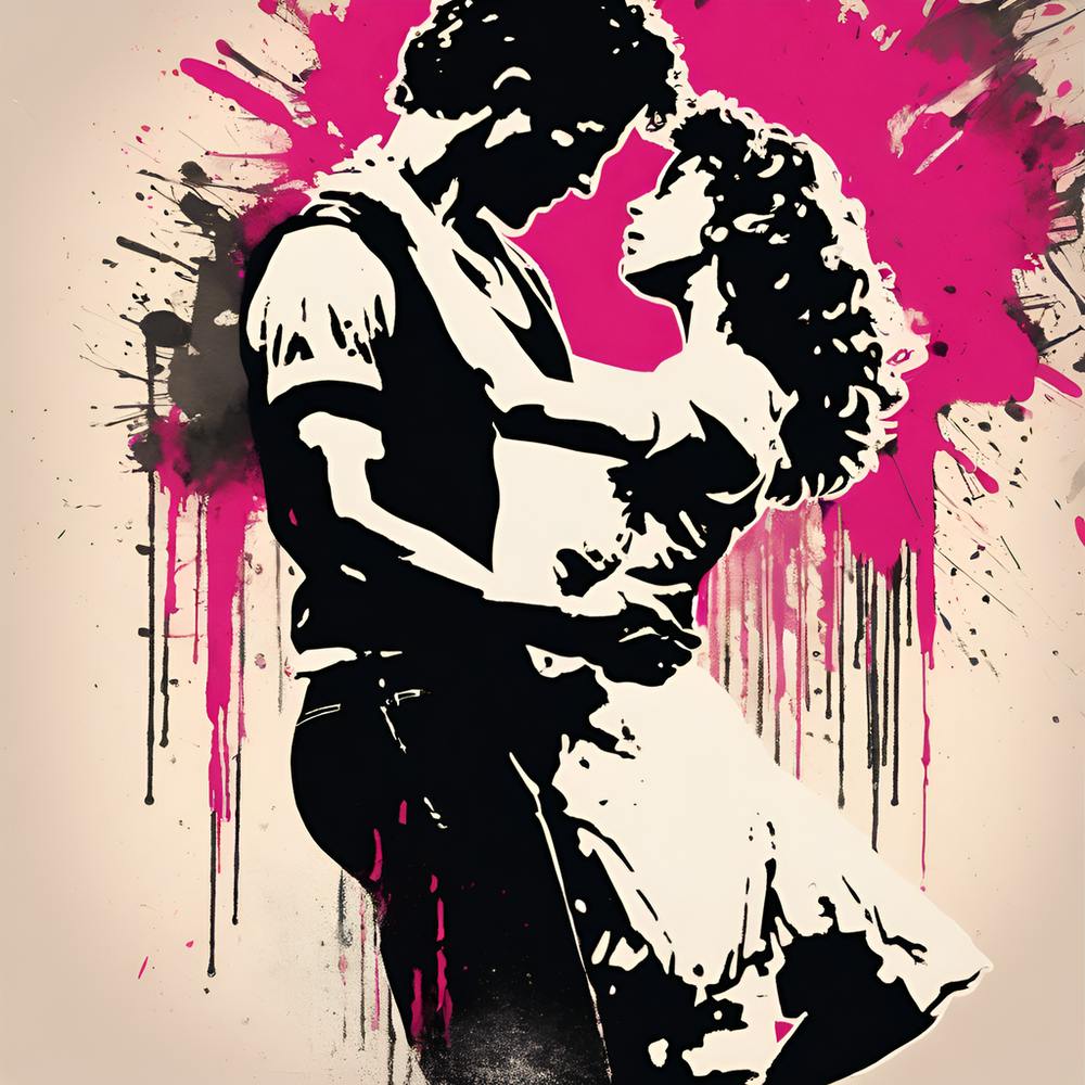 0 Design An Ink Blot Portraying Johnny Lifting Baby Esrgan V1 X2plus1