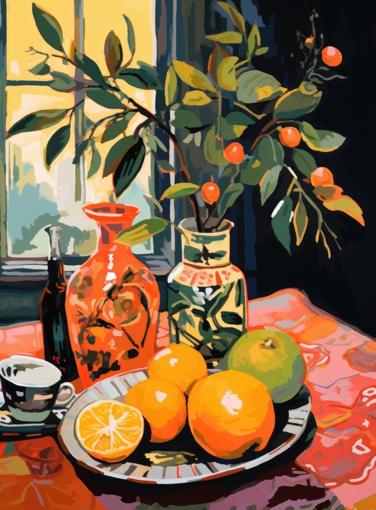 Still Life With Oranges