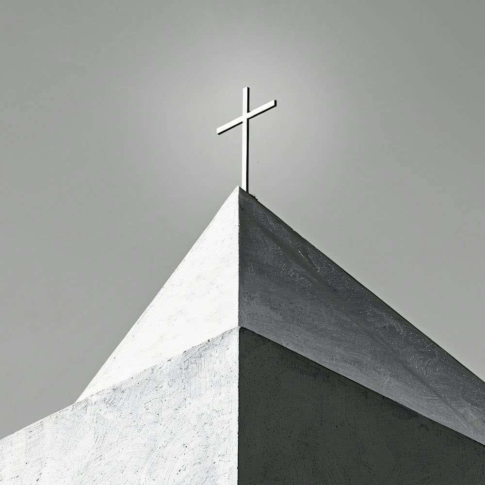 Cross On Top Of Church