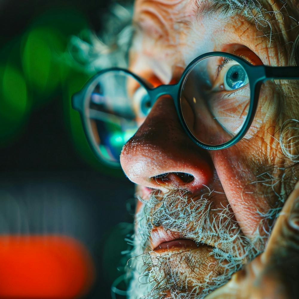 Old Man With Glasses 3