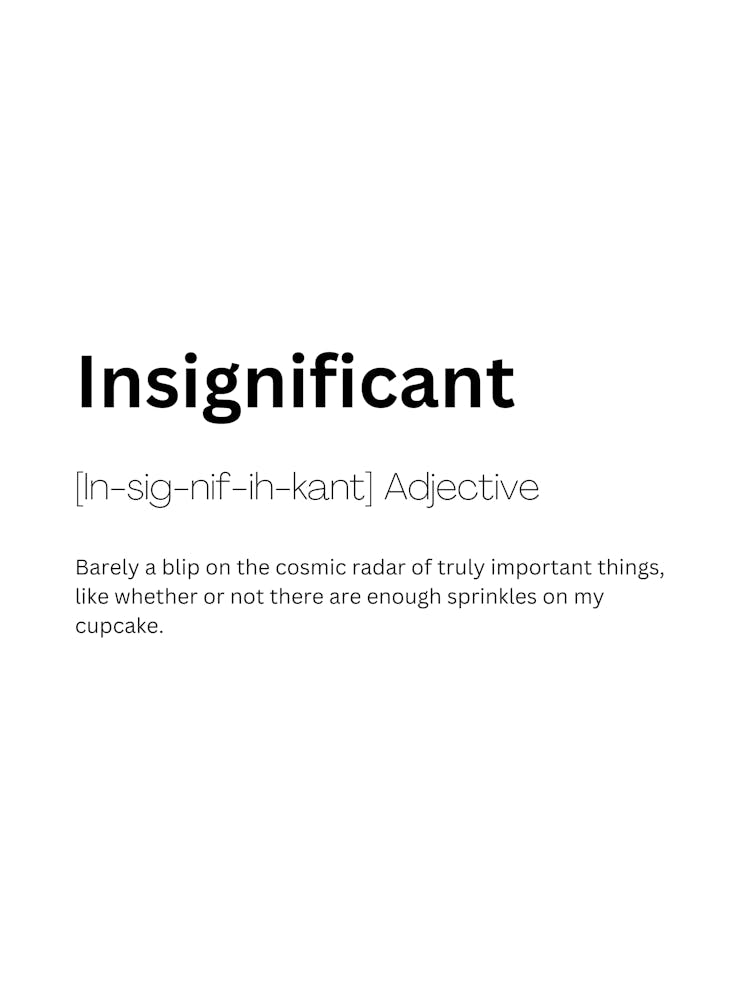 Insignificant Definition Meaning