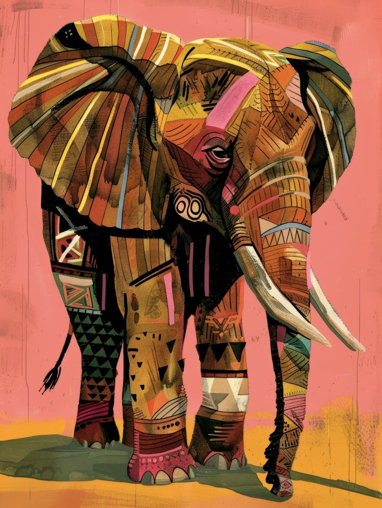 Elephant - African Art
