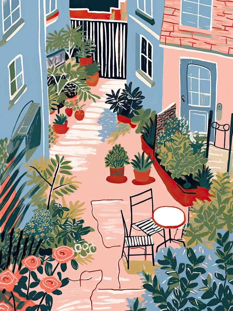 Summer Town Illustration 2