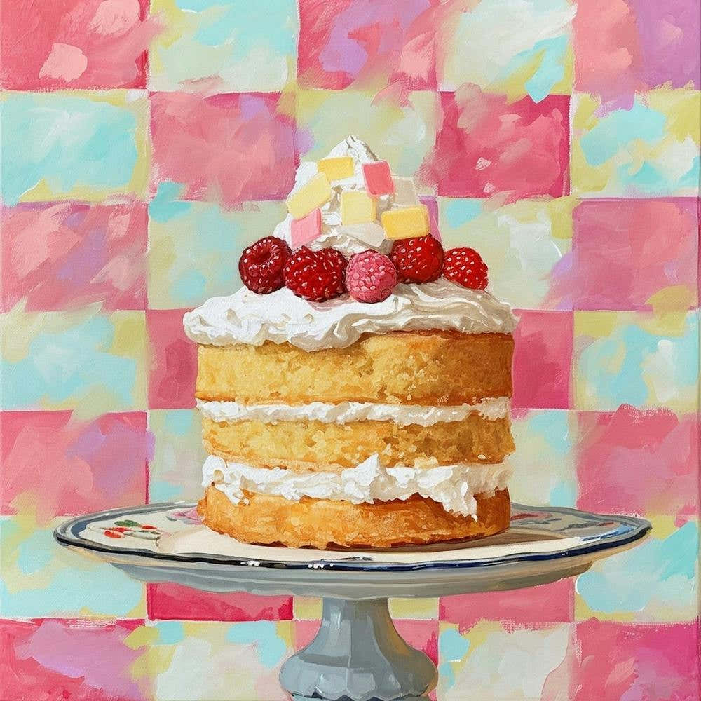 Pastel Tile Victoria Sponge 3