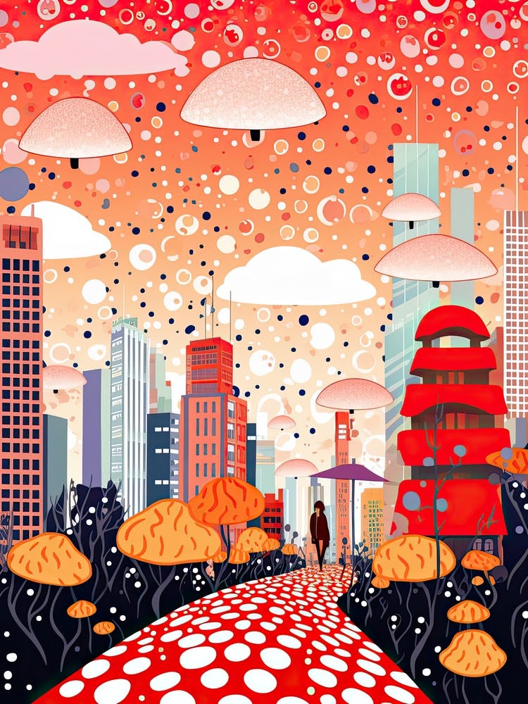 Tokyo, Illustration In The Style Of Pop Art 1