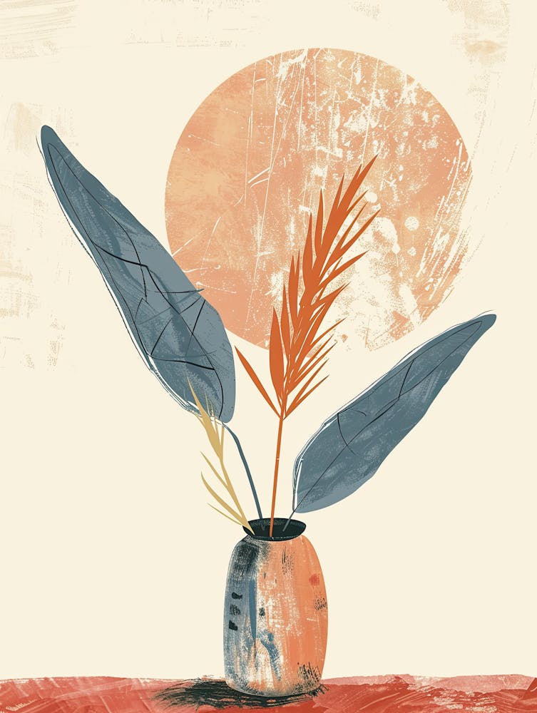 Kaleidoscopic Glow Mid Century Style