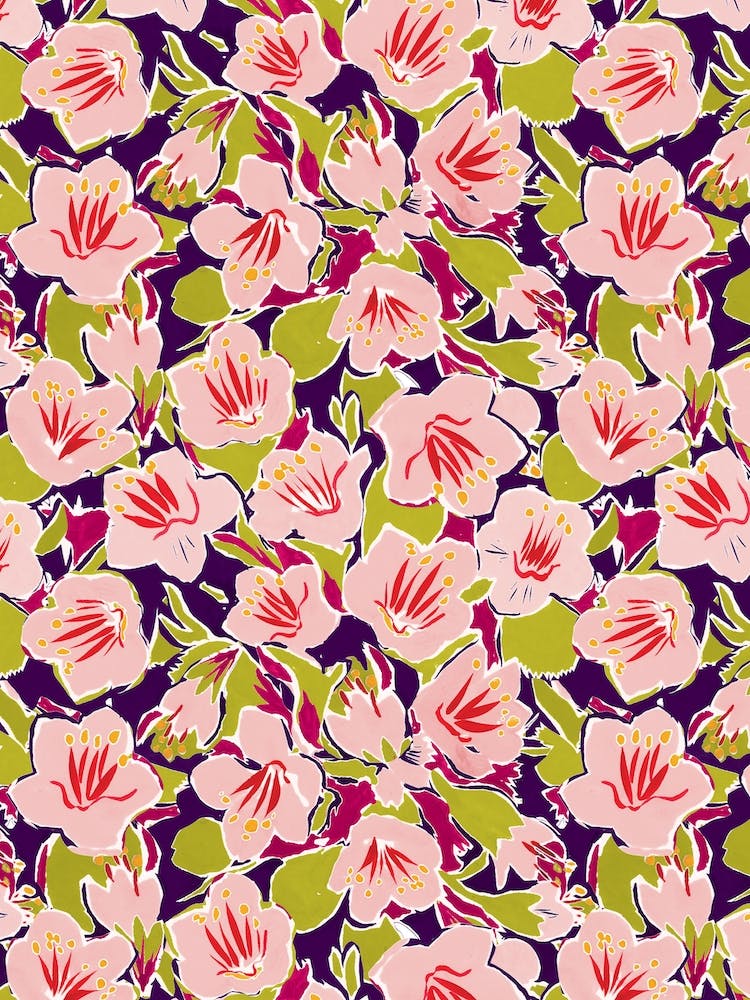 Purple Hibiscus Print