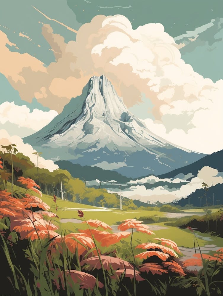 Mount Kinabalu Malaysia Hiking Trail Landscape