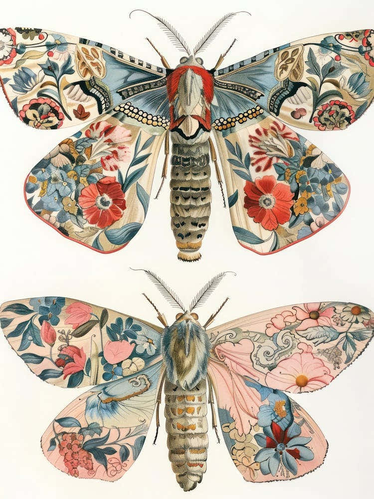 Butterfly Elegance William Morris Style 2