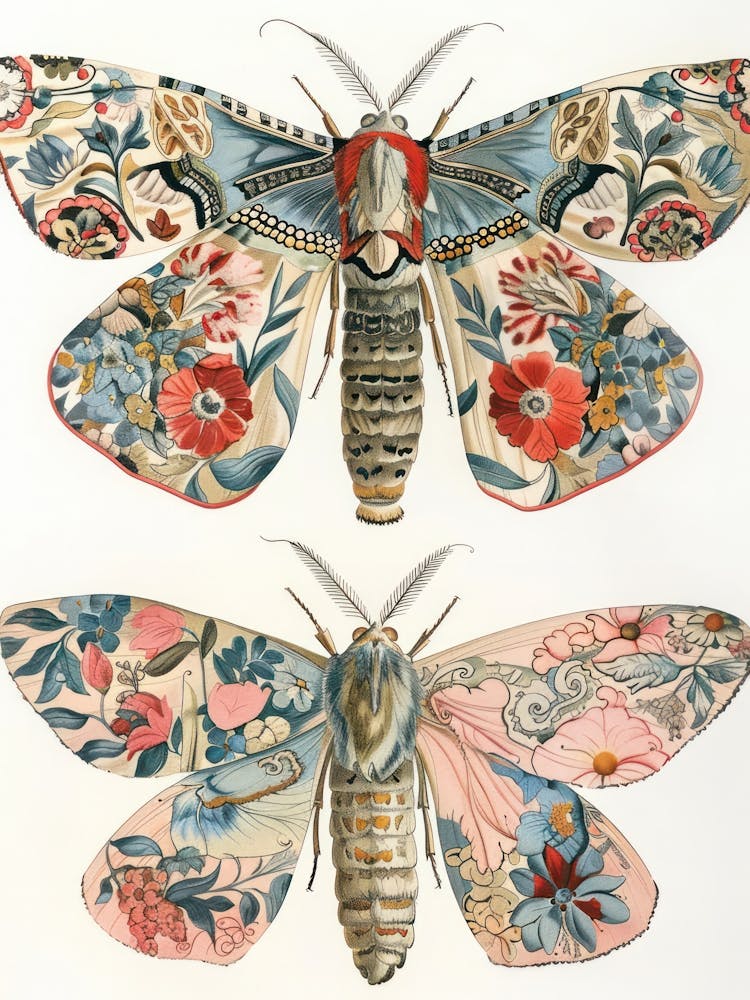 Butterfly Elegance William Morris Style 2