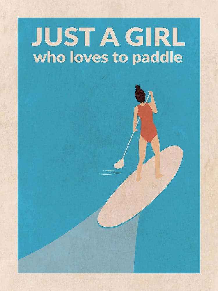 Just A Girl Who Loved To Paddle (Brunette)
