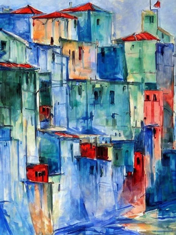 Port Of Casablanca Morocco Abstract Block harbour