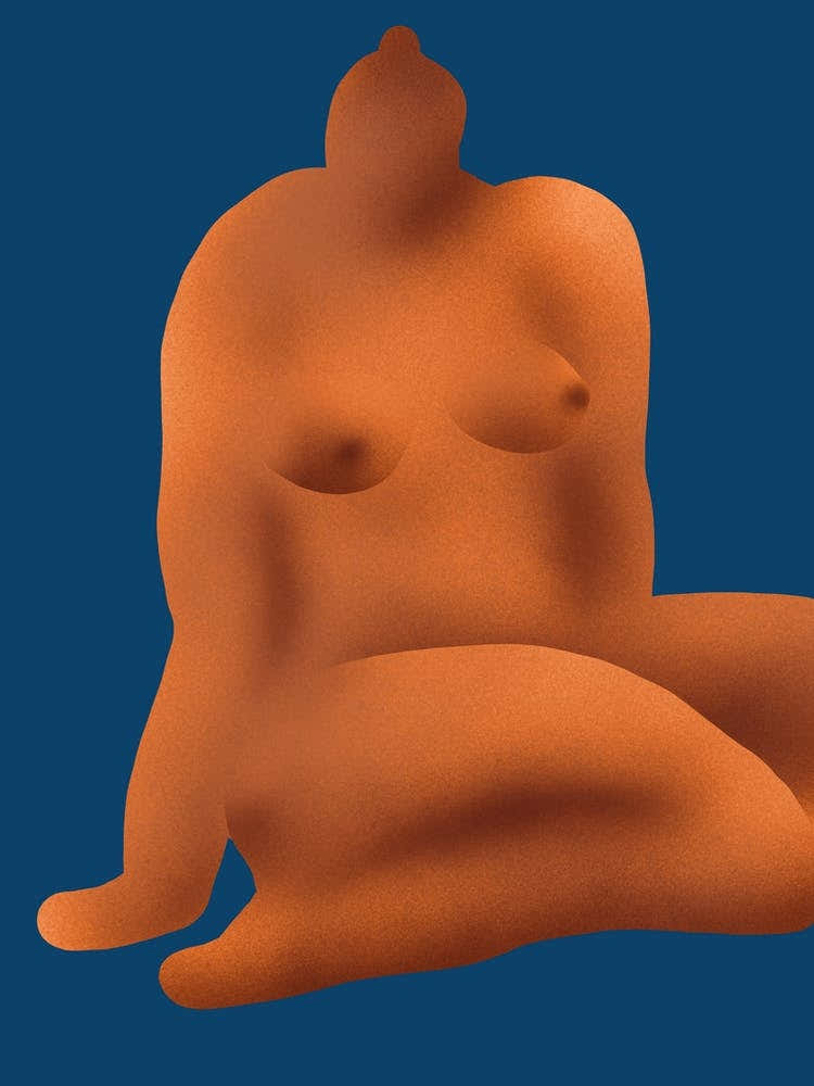 Woman Sitting On The Floor