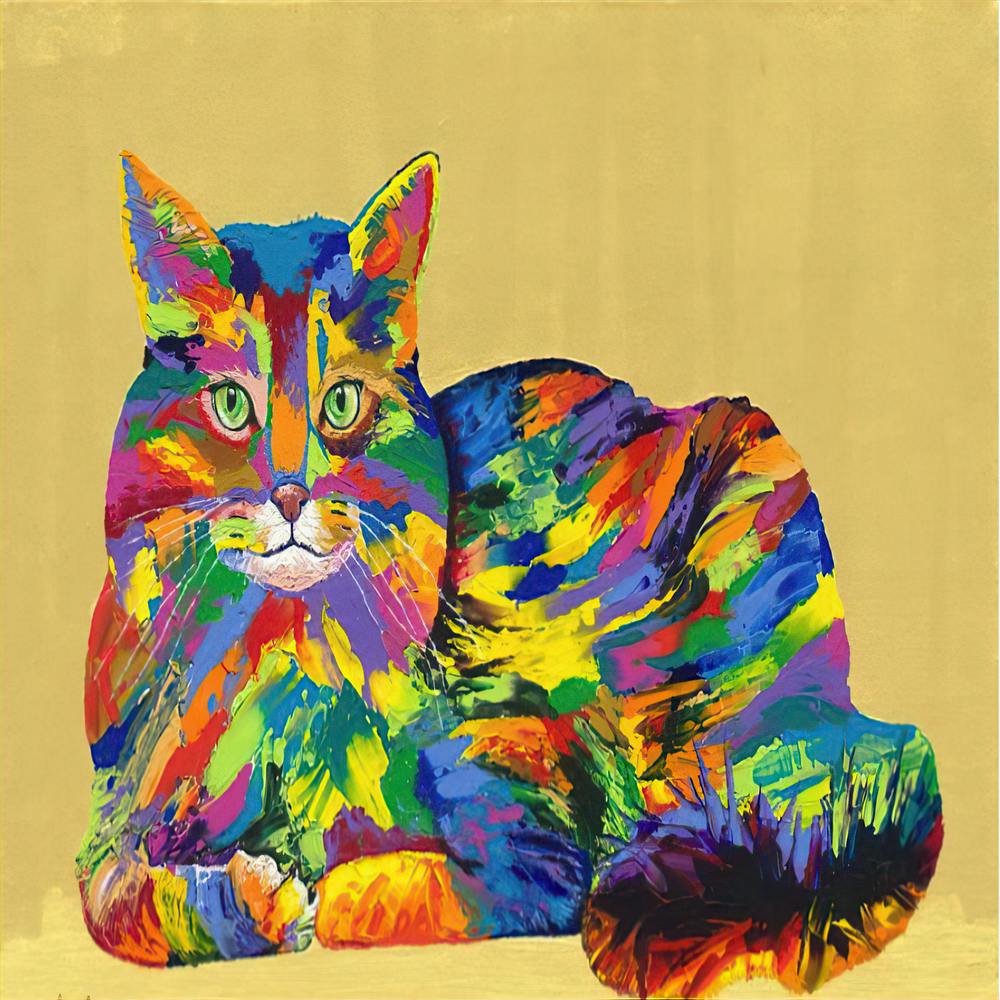 Colorful Cat Canvas Print