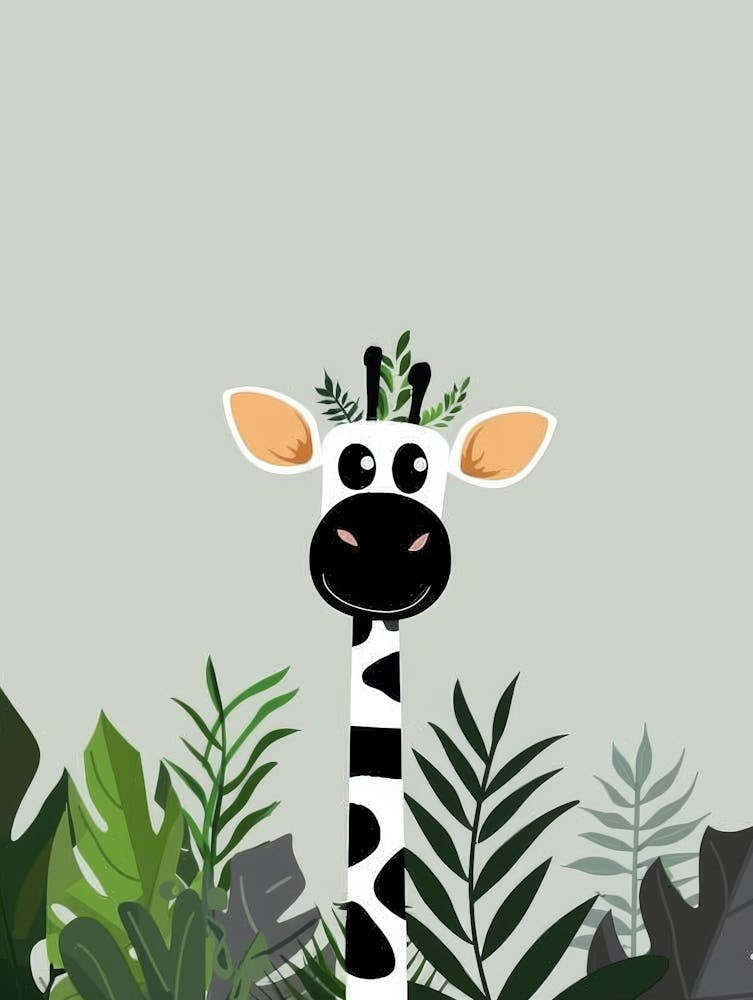 Giraffe In The Jungle 13