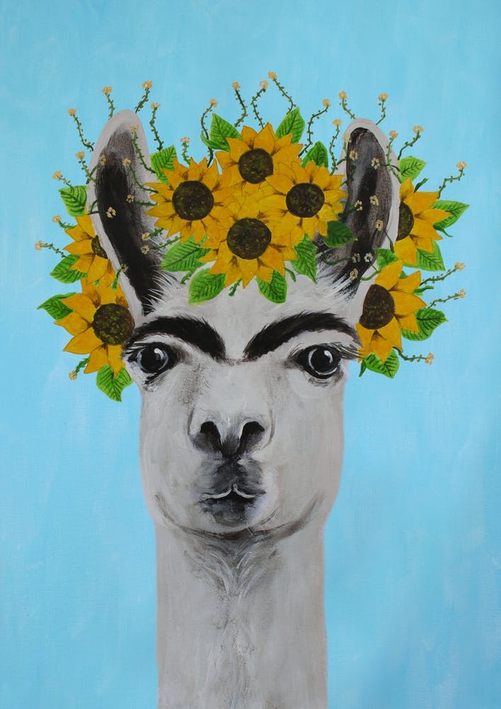 Frida Kahlo Llama