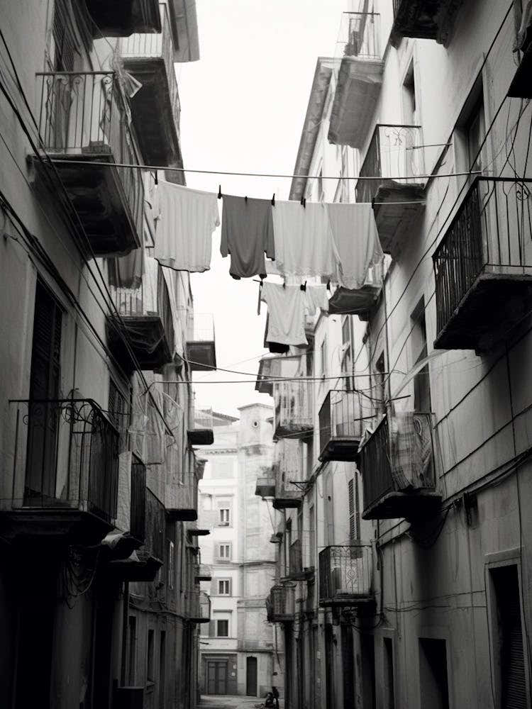 Salerno, Italy, Black And White Photography 1