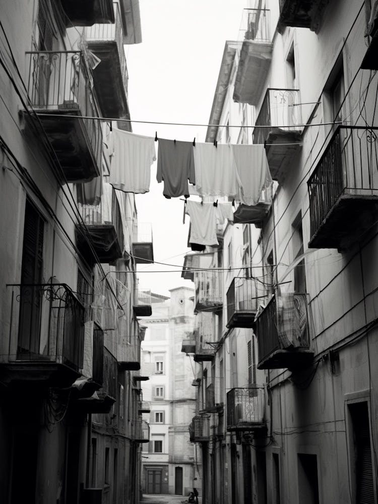 Salerno, Italy, Black And White Photography 1