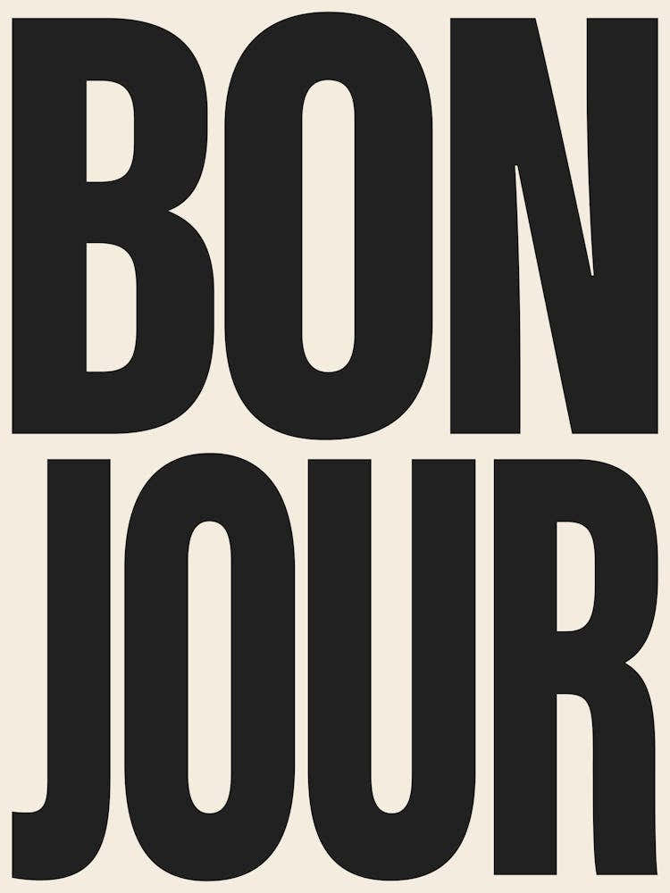Bonjour - Black