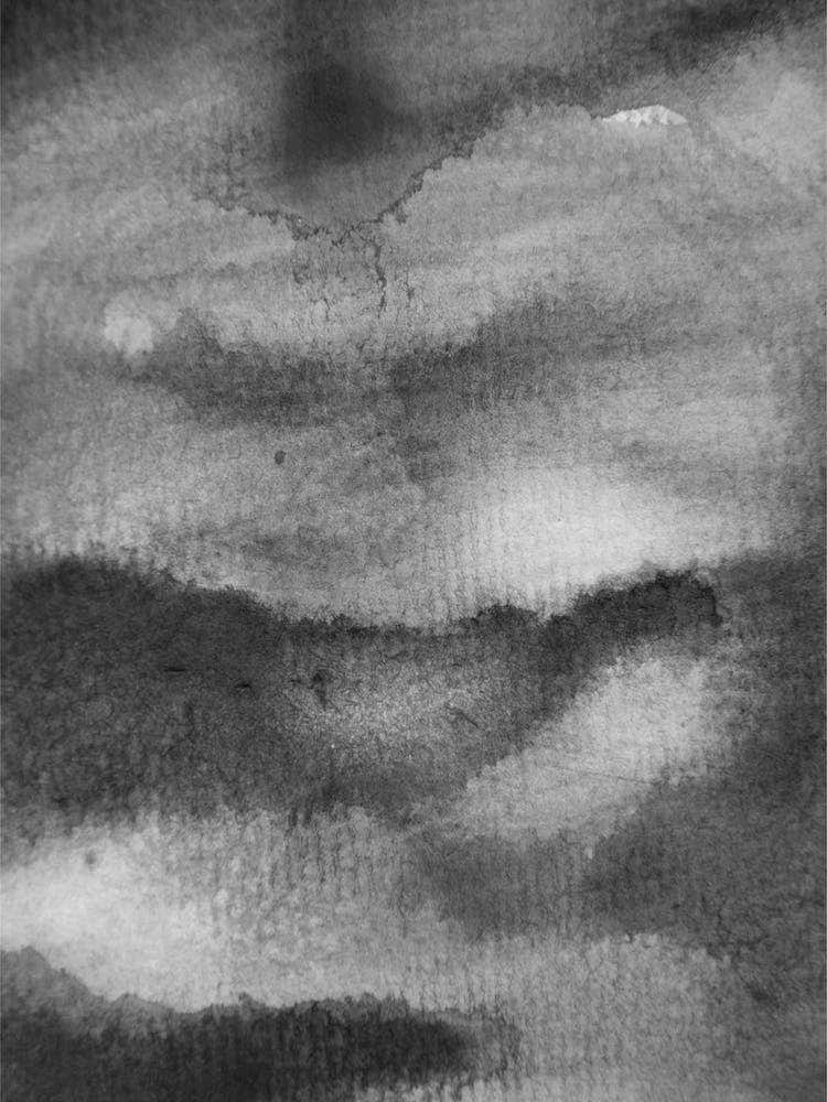 Aquarelle Meets Pencil Black Clouds