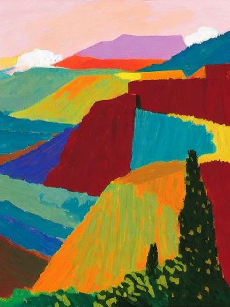 Masada National Park 2 Israel Abstract Colourful