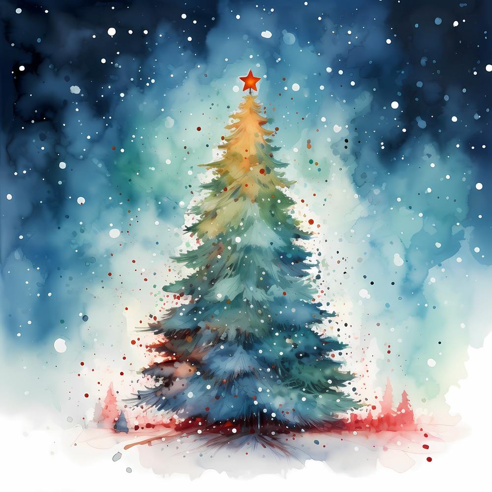 Christmas Cascade of Retro Colours