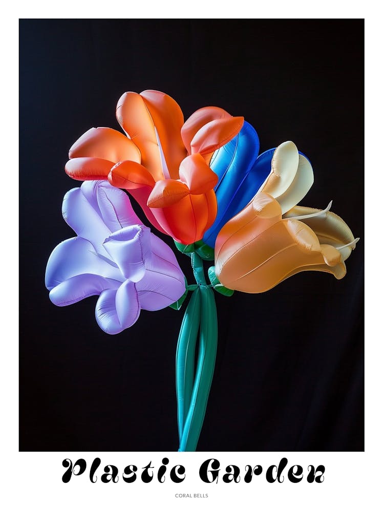 Bright Inflatable Flowers Poster Coral Bells 3